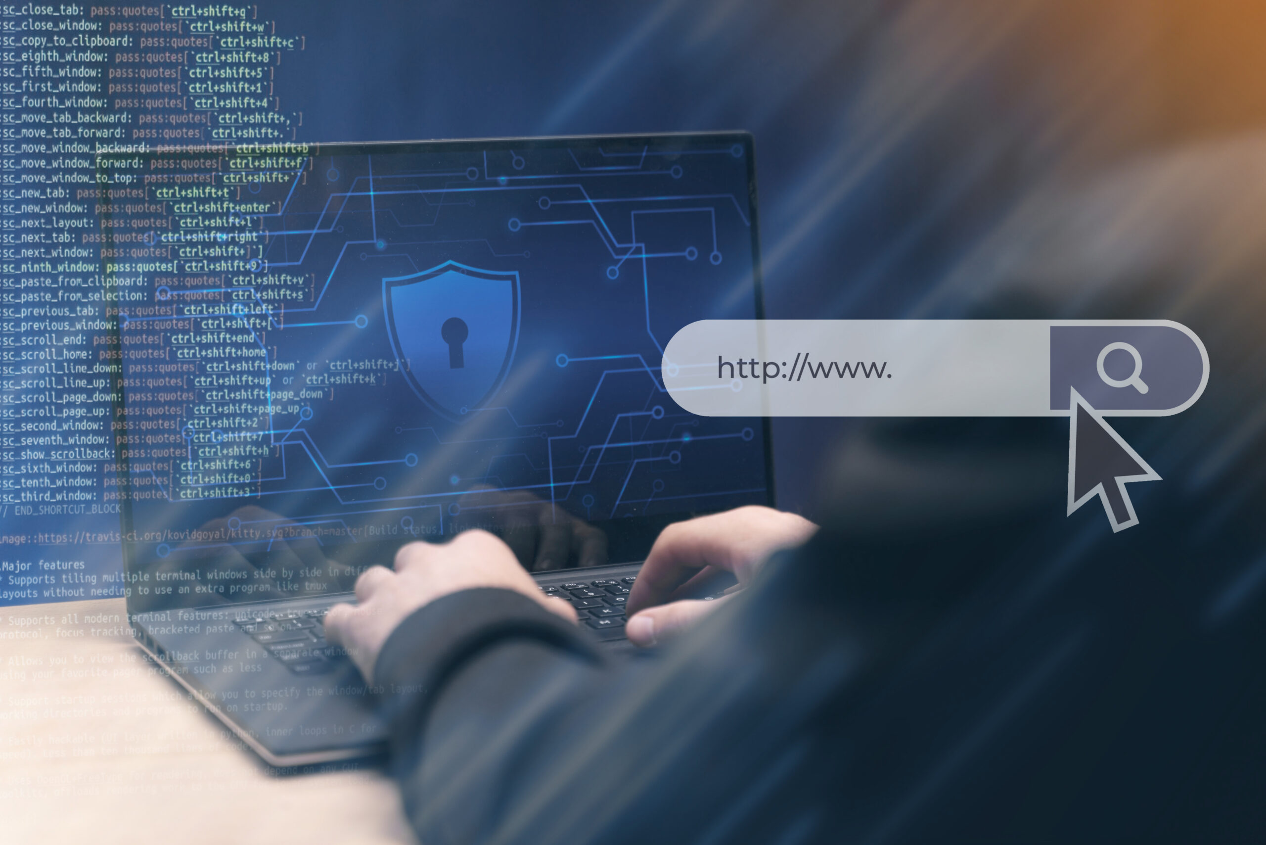 Programmierhintergrund mit HTML